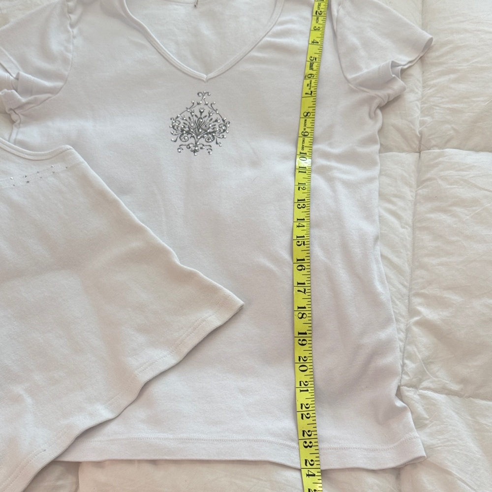 Derek Heart White Tank Tops M - Picture 10 of 10